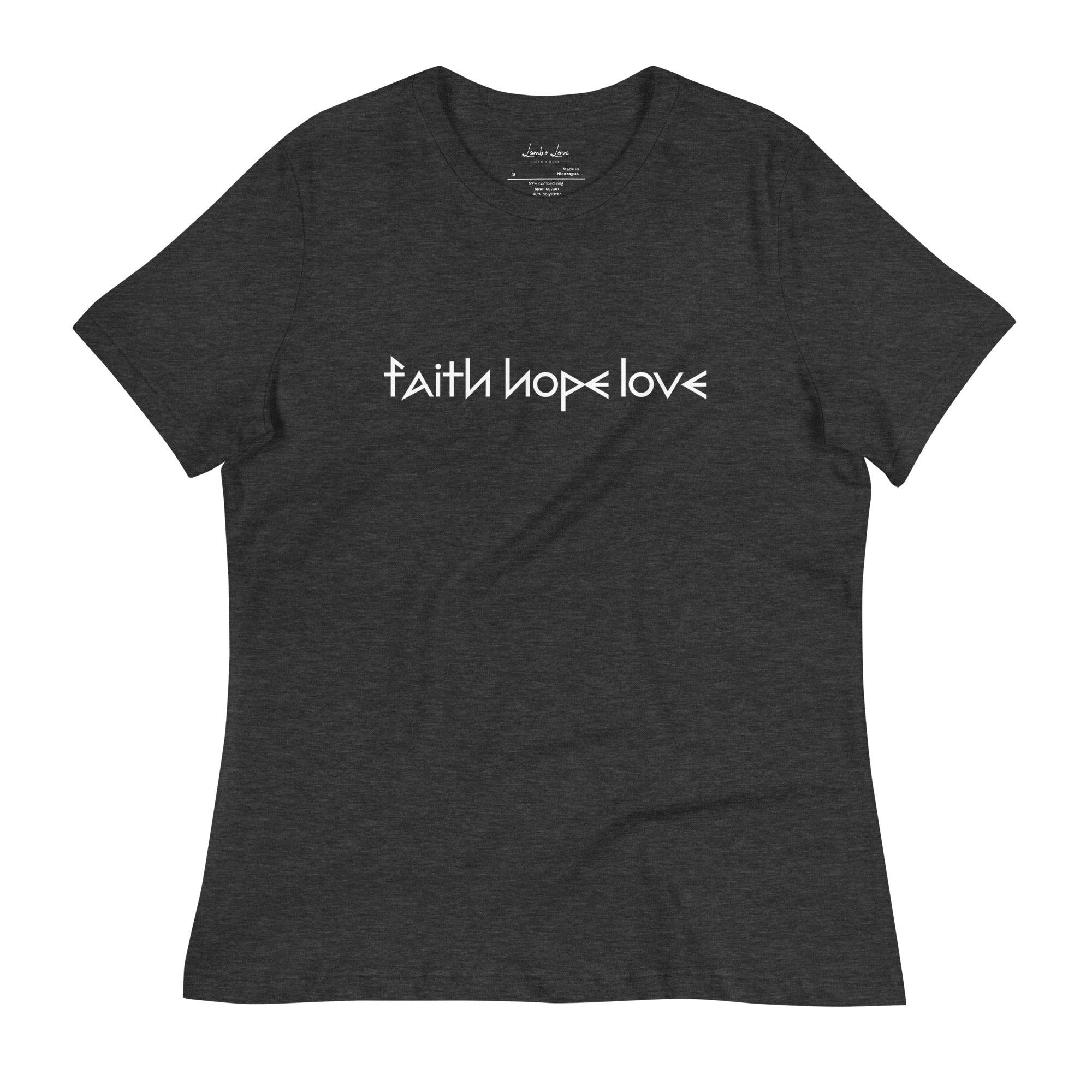 Faith Hope Love, Women's T-Shirt - Lamb’s Love