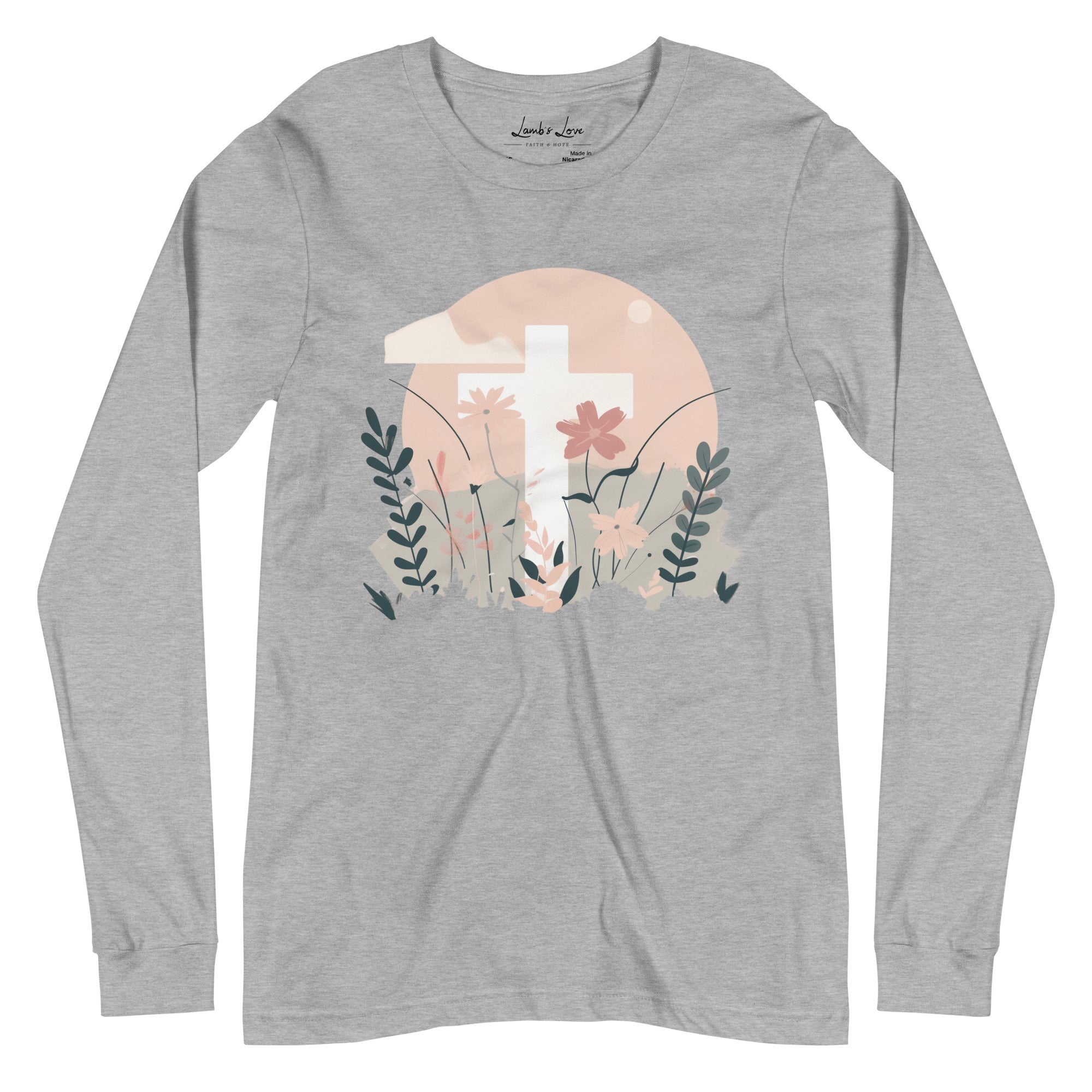 Faith in Bloom, Women's Long Sleeve Tee - Lamb’s Love