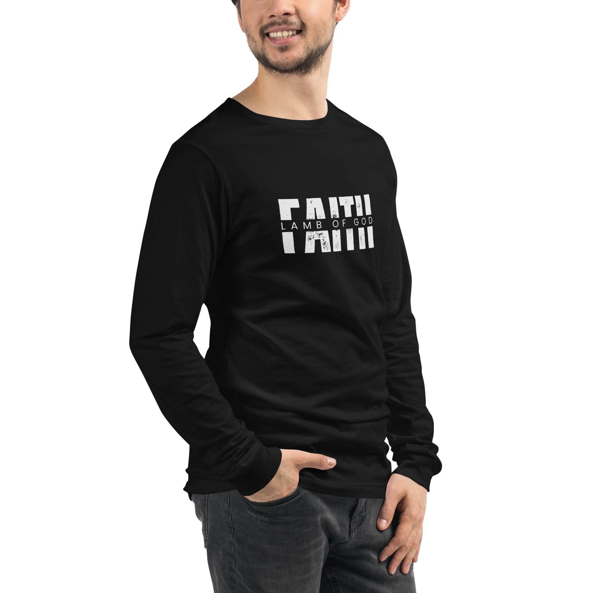 Faith in Lamb of God, Men's Long Sleeve Tee - Lamb’s Love