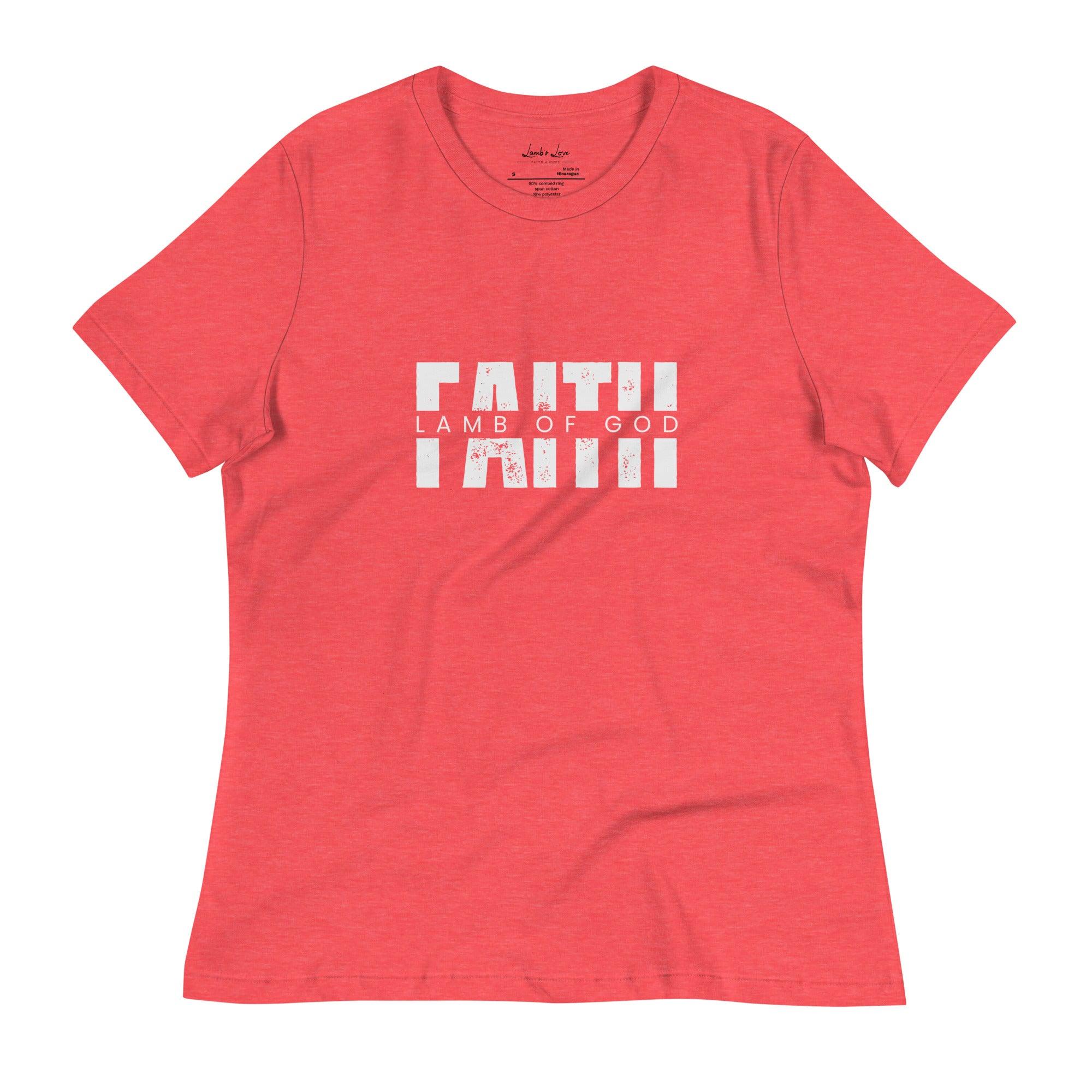 Faith in Lamb of God, Women's T-shirt - Lamb’s Love