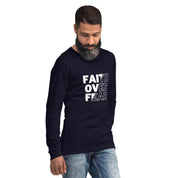 Faith over Fear, Men's Long Sleeve Tee - Lamb’s Love