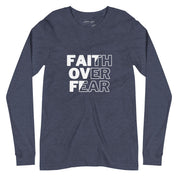 Faith over Fear, Men's Long Sleeve Tee - Lamb’s Love