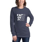 Faith Over Fear, Women's Long Sleeve Tee - Lamb’s Love