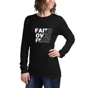 Faith Over Fear, Women's Long Sleeve Tee - Lamb’s Love