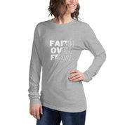 Faith Over Fear, Women's Long Sleeve Tee - Lamb’s Love