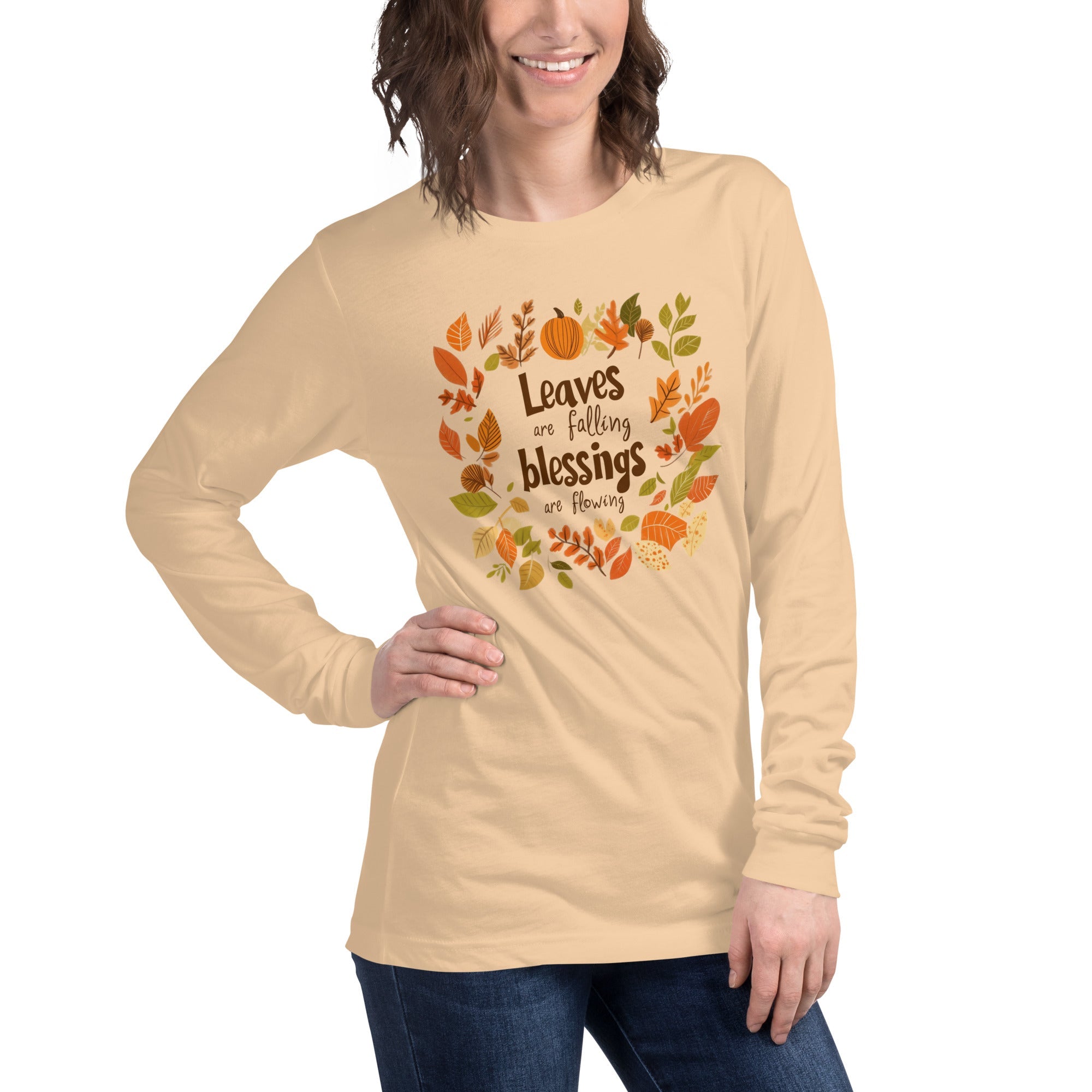 Flowing Blessing, Women's Long Sleeve Tee - Lamb’s Love