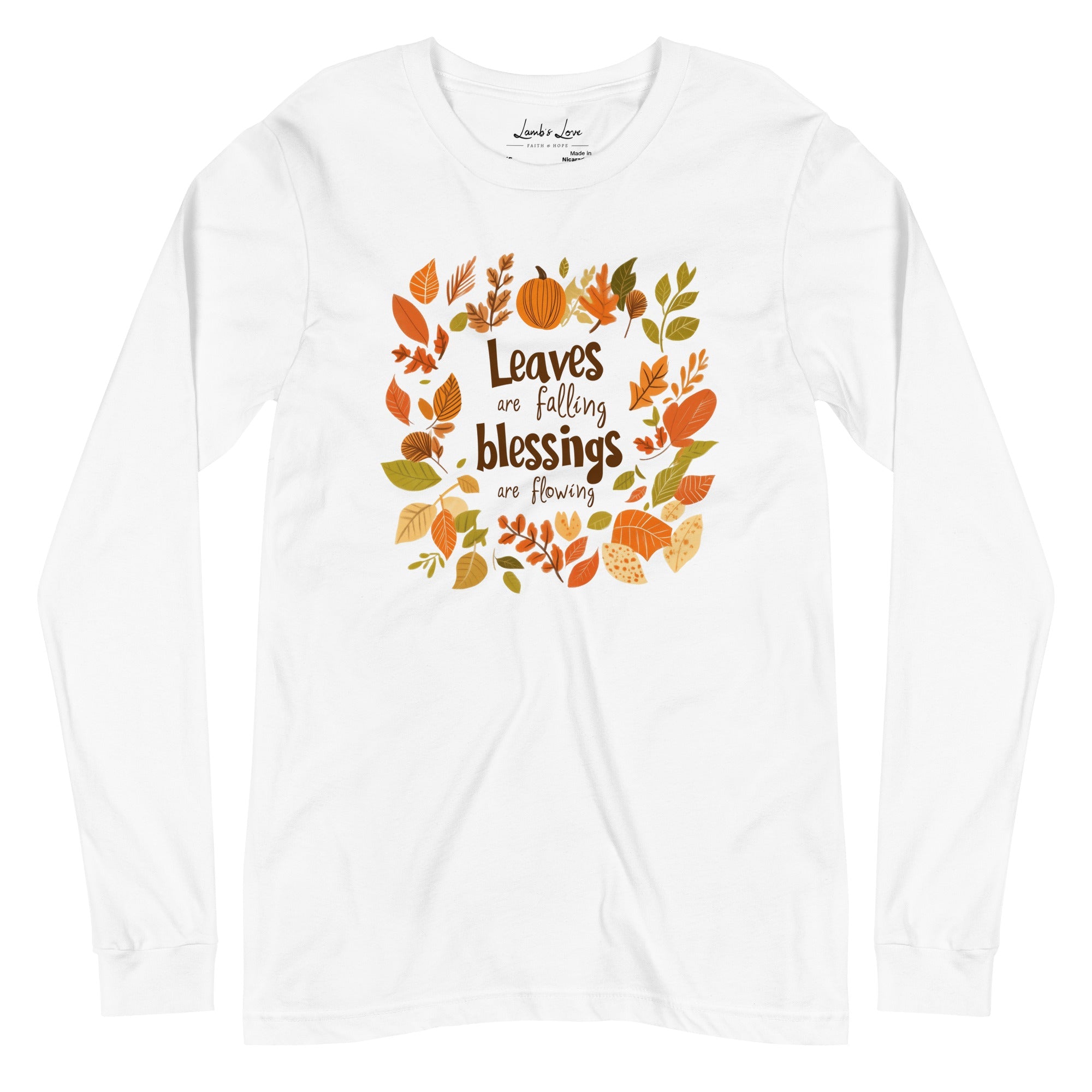 Flowing Blessing, Women's Long Sleeve Tee - Lamb’s Love