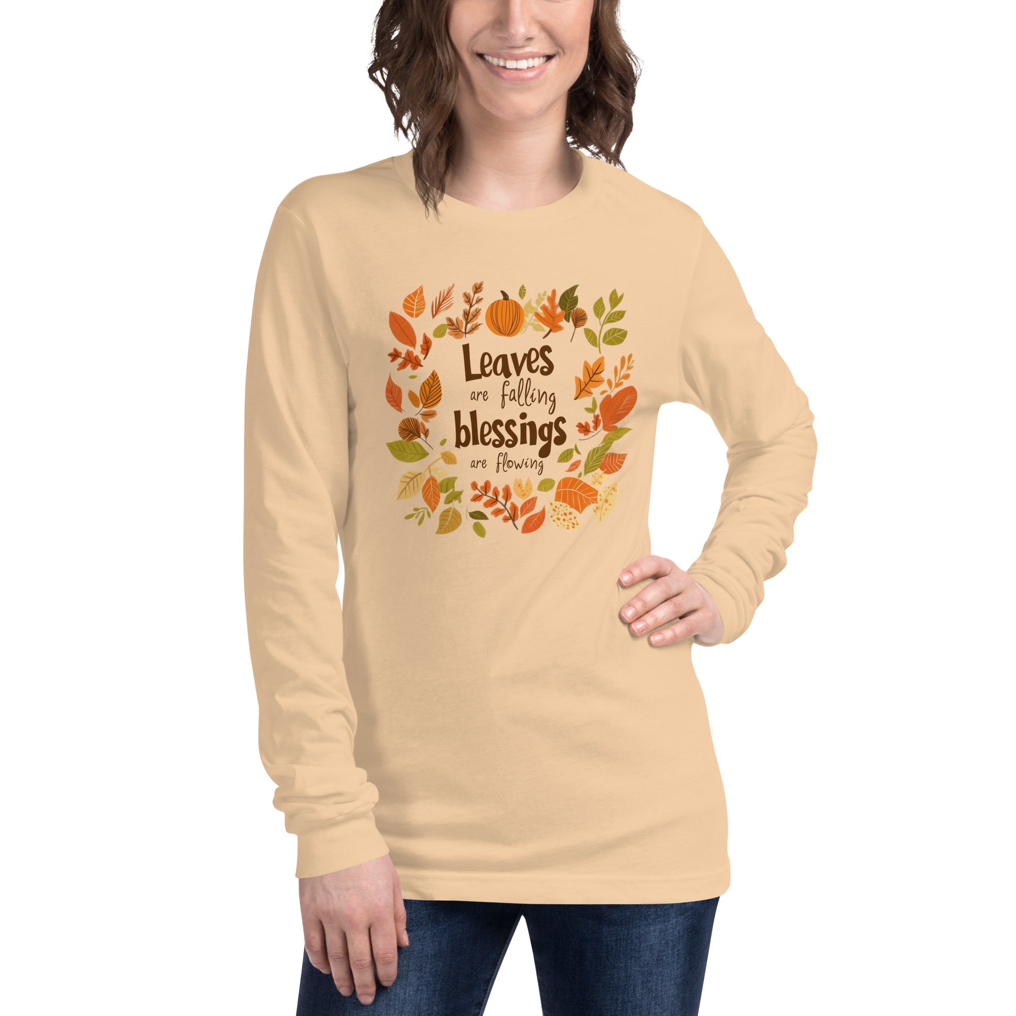 Flowing Blessing, Women's Long Sleeve Tee - Lamb’s Love