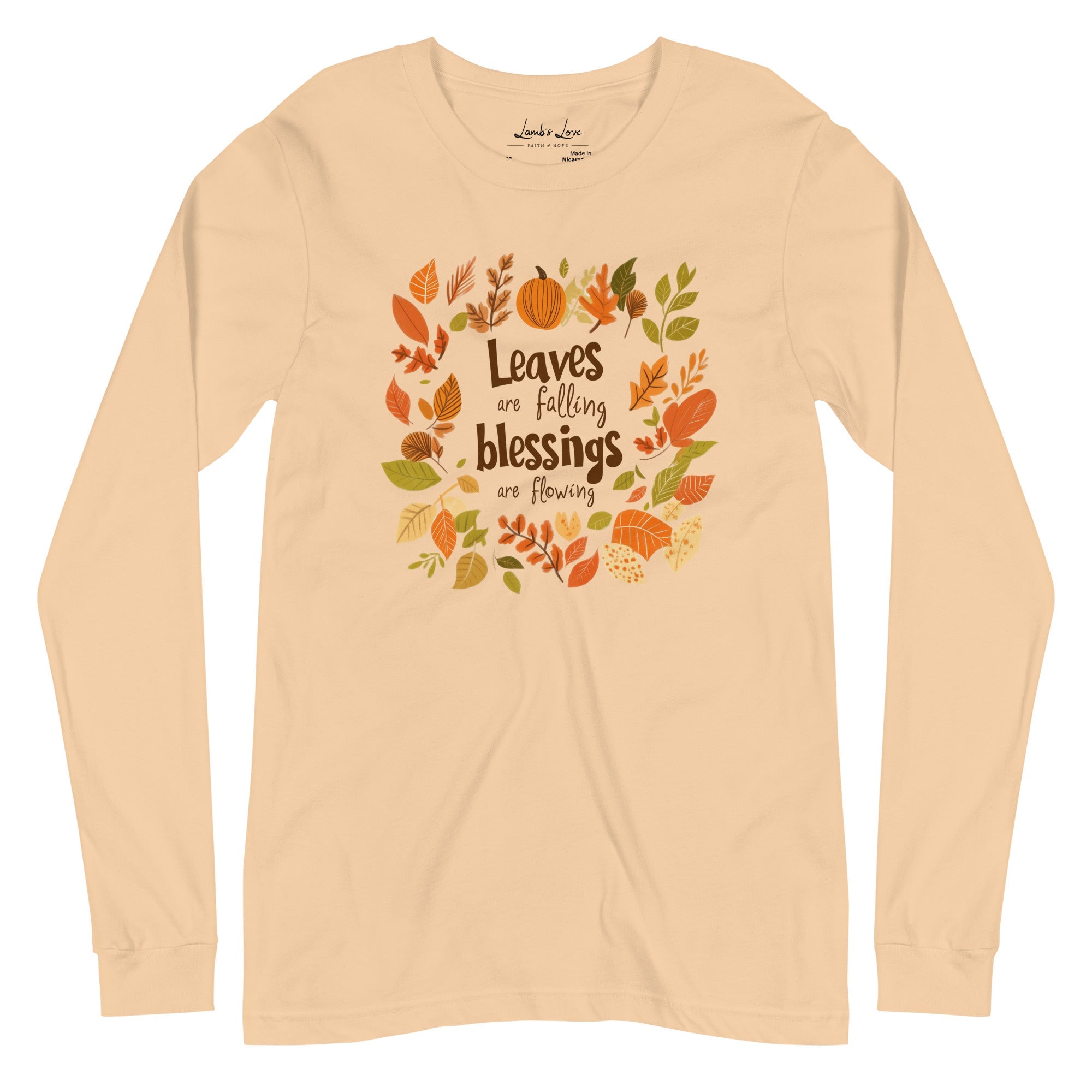 Flowing Blessing, Women's Long Sleeve Tee - Lamb’s Love