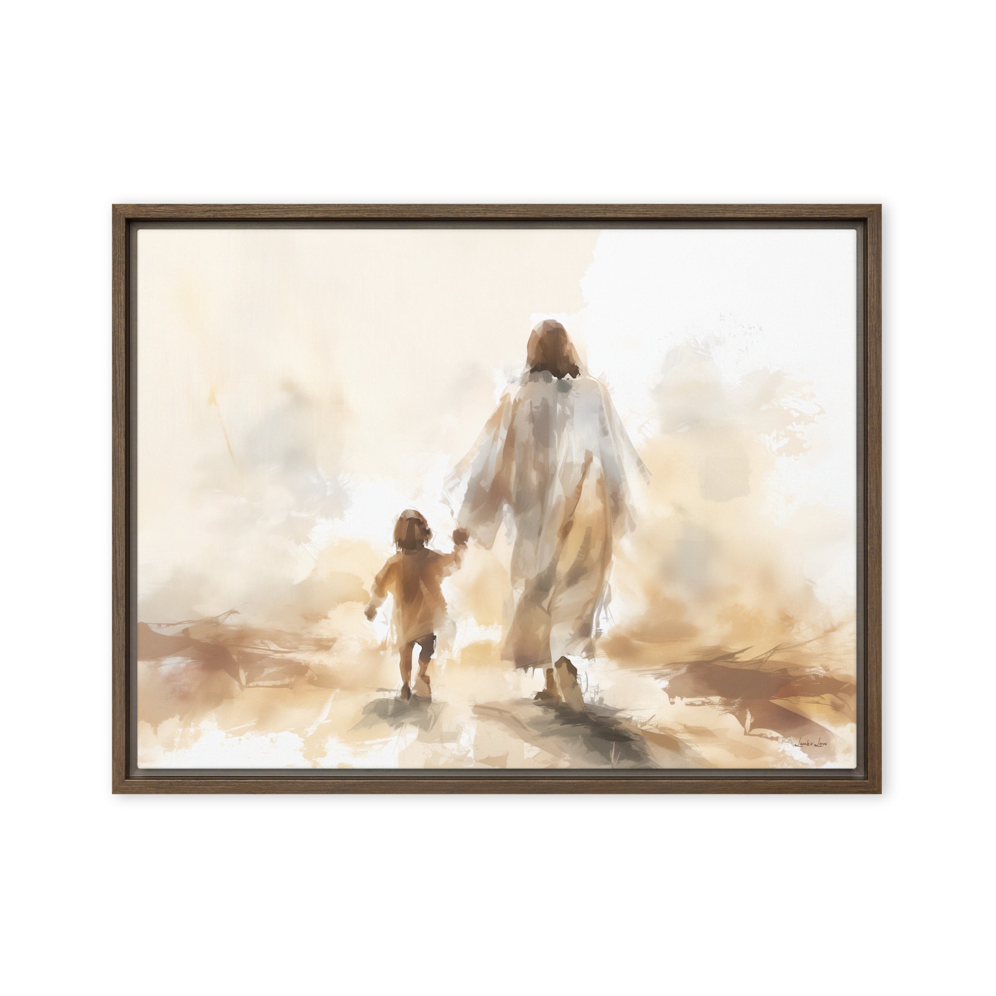 Follow Jesus, Framed canvas - Lamb’s Love