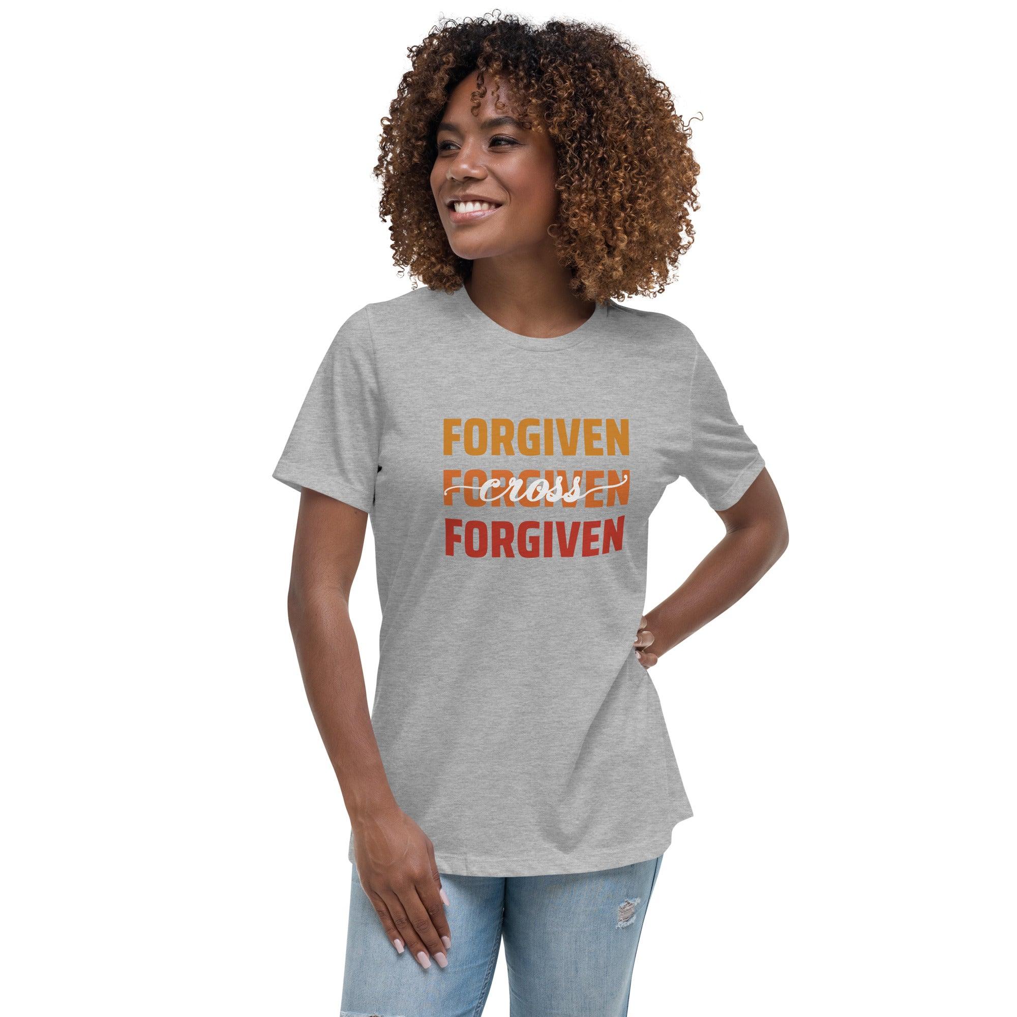 Forgiven on Cross, Women's T-Shirt - Lamb’s Love