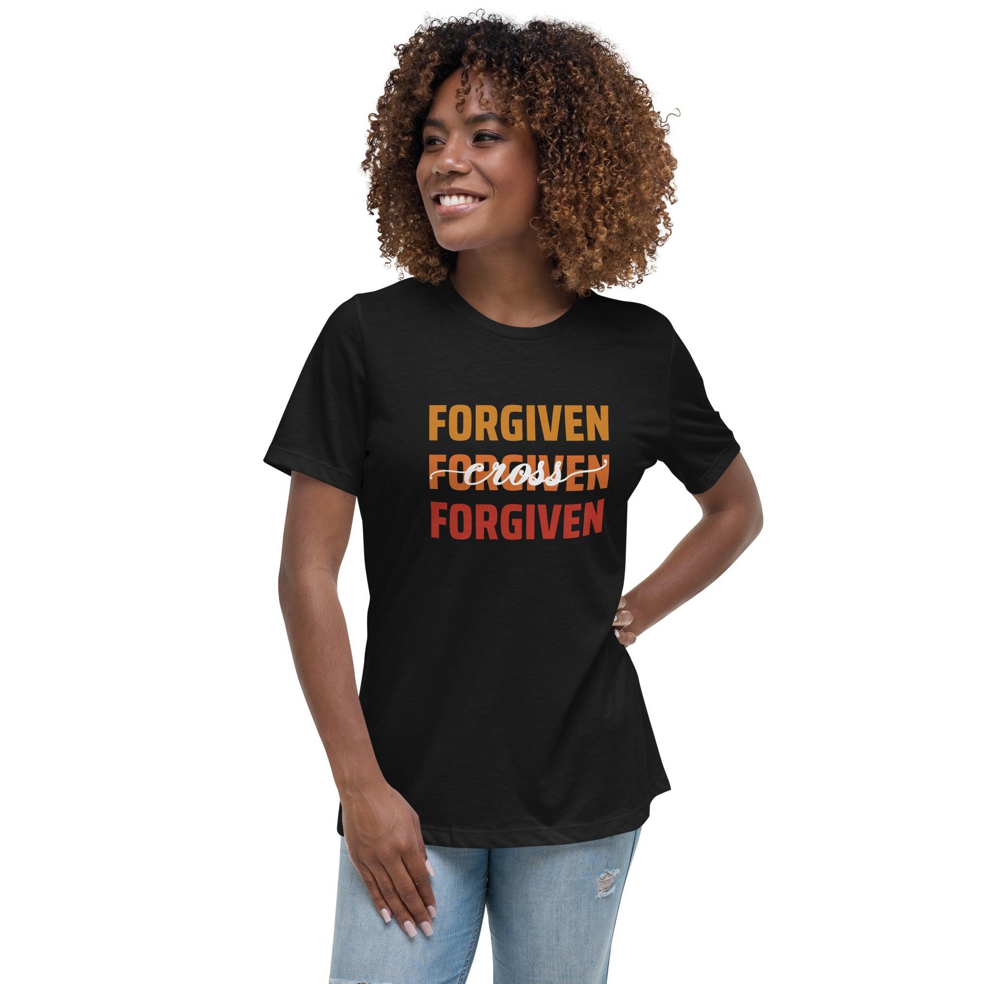 Forgiven on Cross, Women's T-Shirt - Lamb’s Love