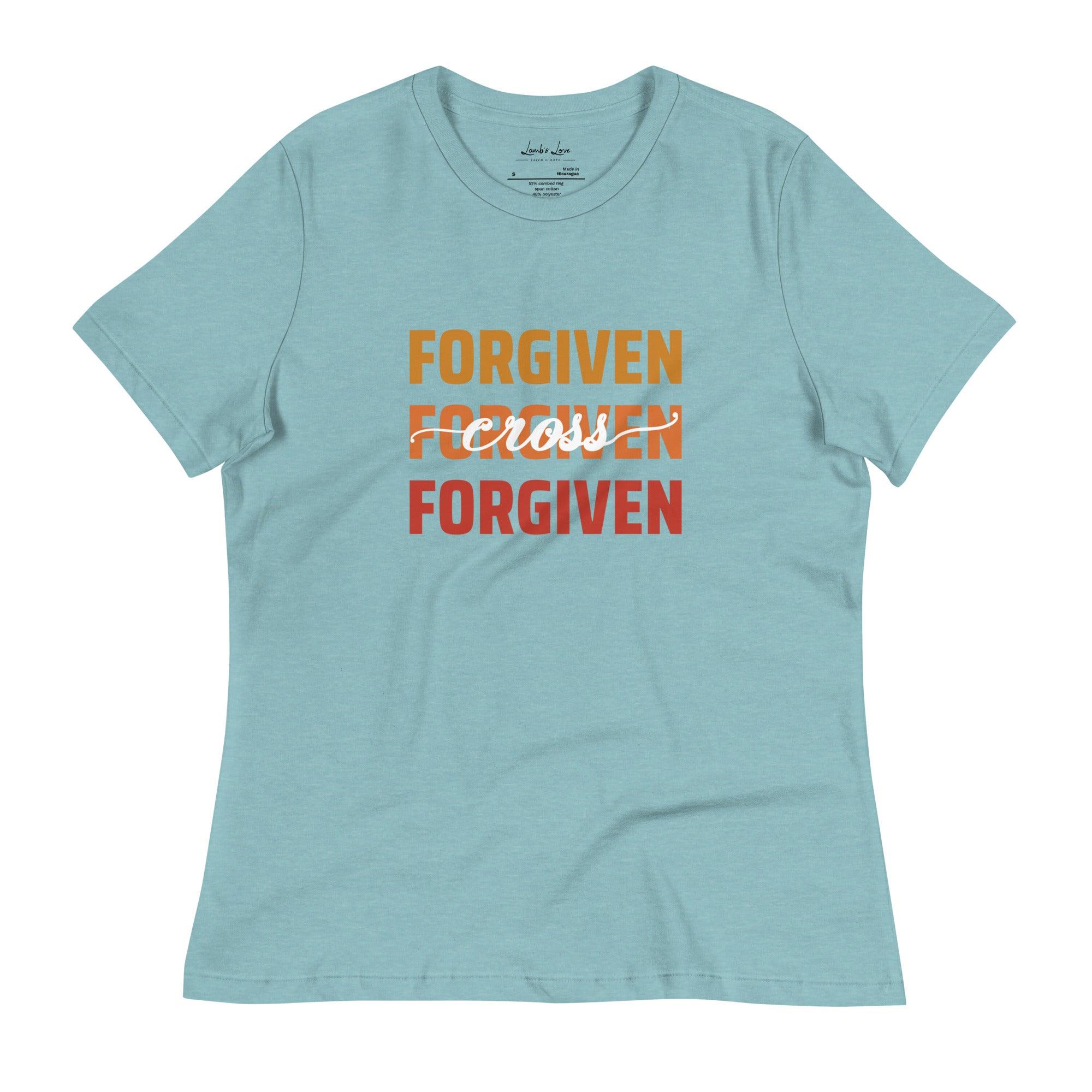 Forgiven on Cross, Women's T-Shirt - Lamb’s Love