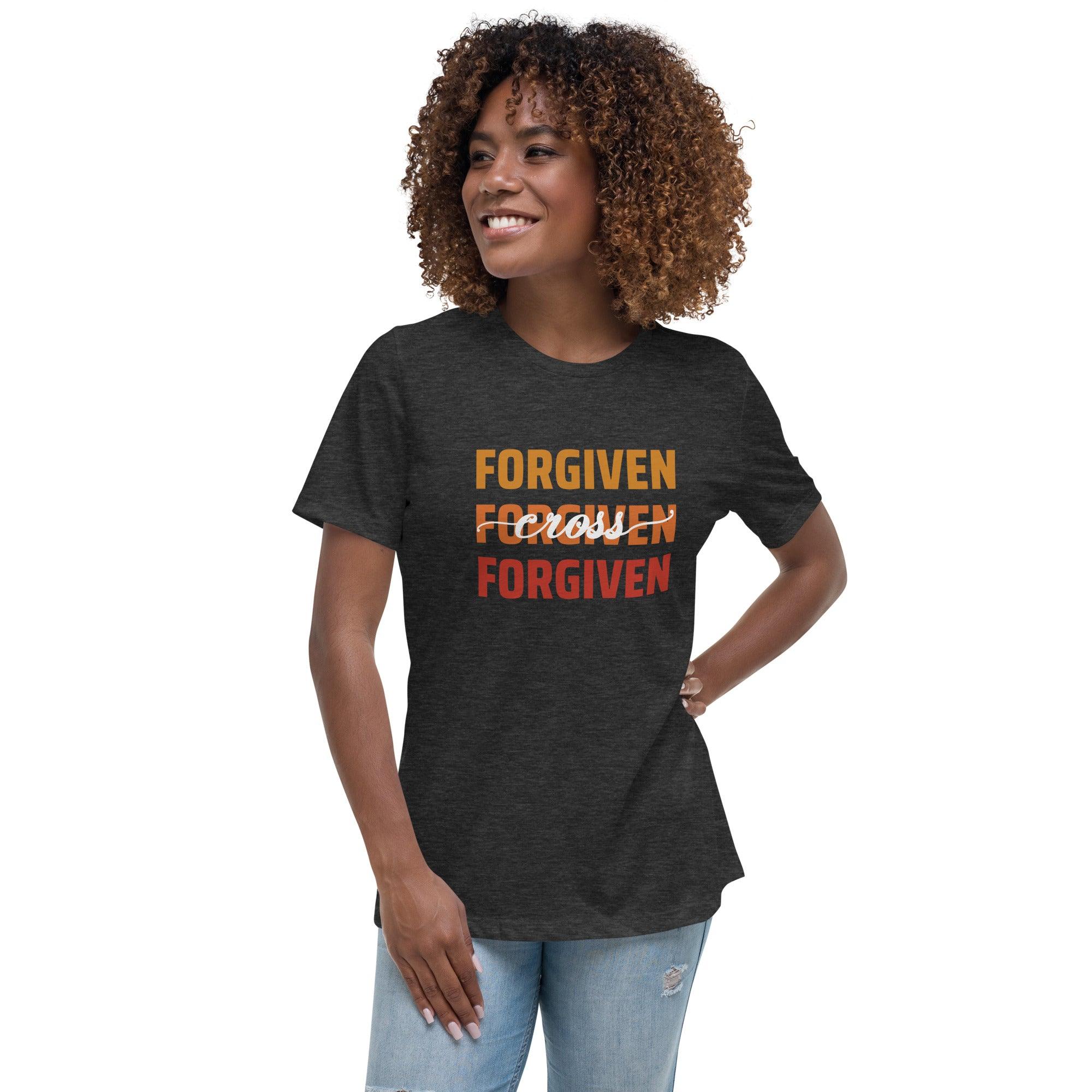 Forgiven on Cross, Women's T-Shirt - Lamb’s Love