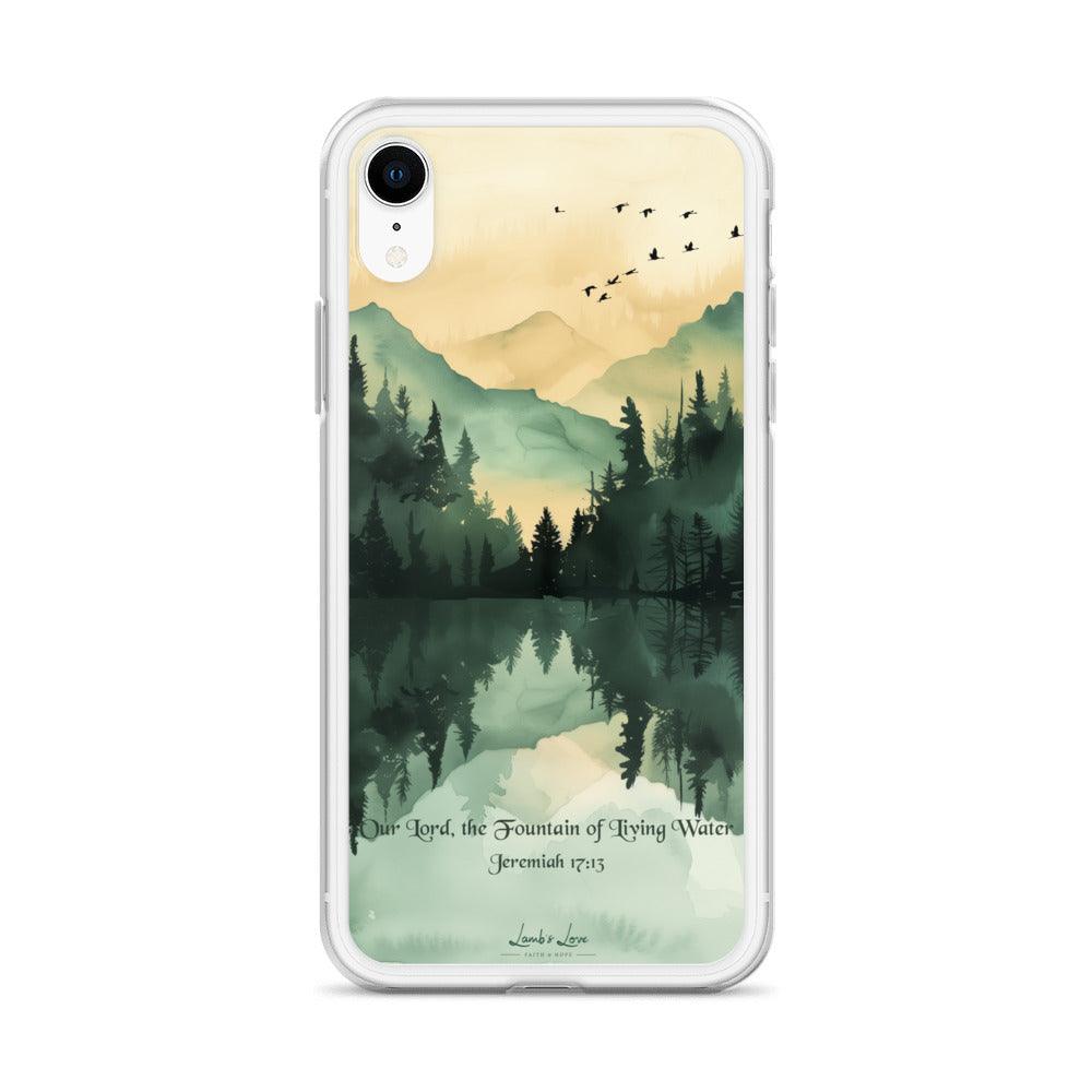 Fountain of Living Water, Clear-edge Case for iPhone - Lamb’s Love