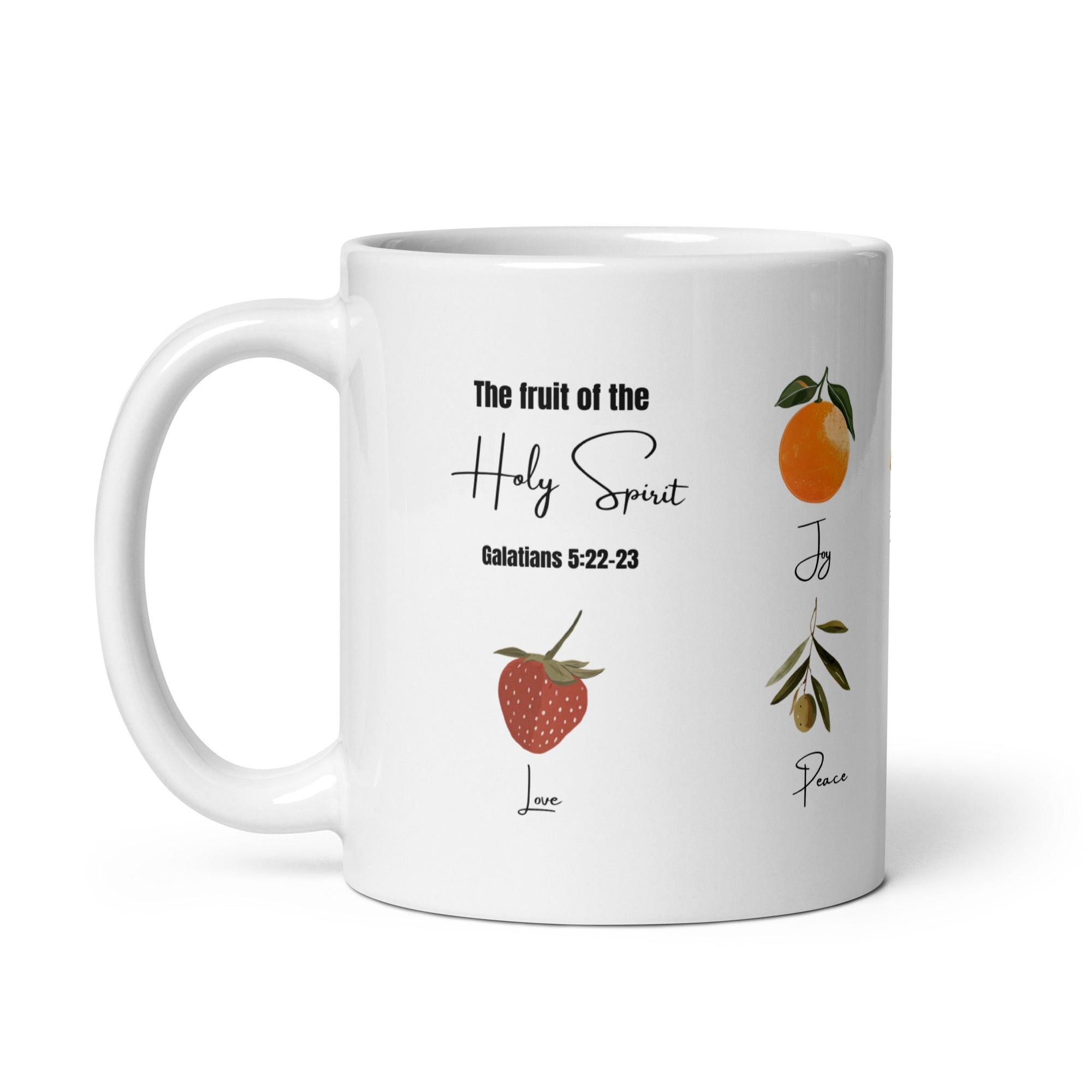 Fruits of Spirit, White Interior Mug - Lamb’s Love