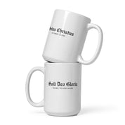 Glory to God Alone and In Christ Alone, White Interior Mug - Lamb’s Love