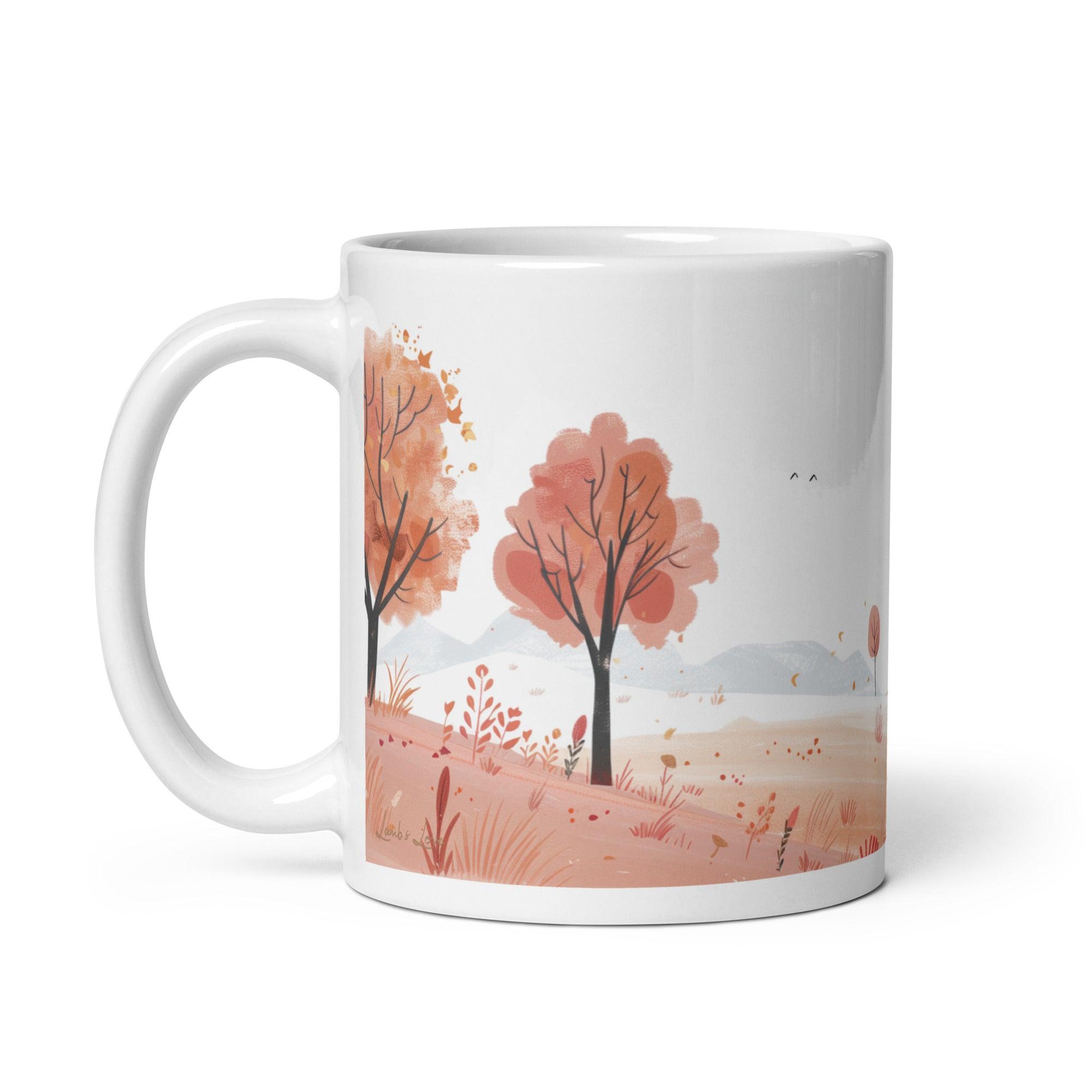 God's Grace in Four Seasons - Autumn, White Interior Mug - Lamb’s Love