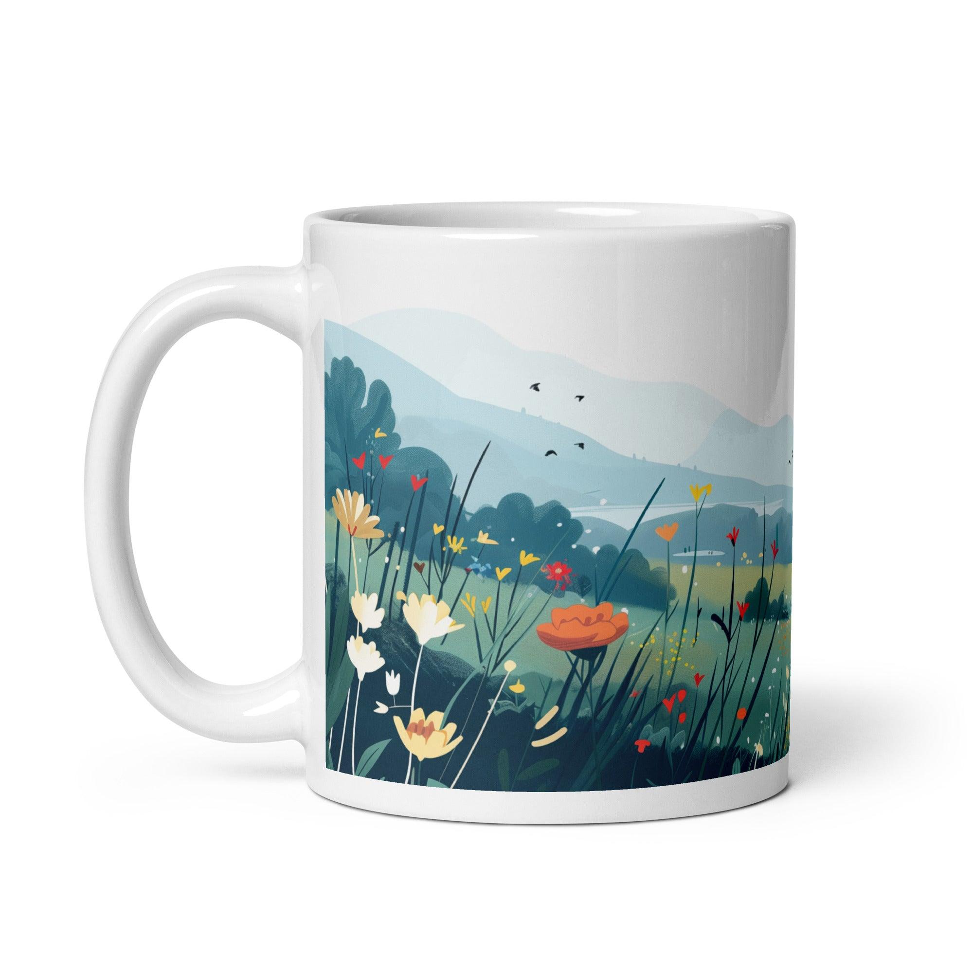 God's Grace in Four Seasons - Summer, White Interior Mug - Lamb’s Love