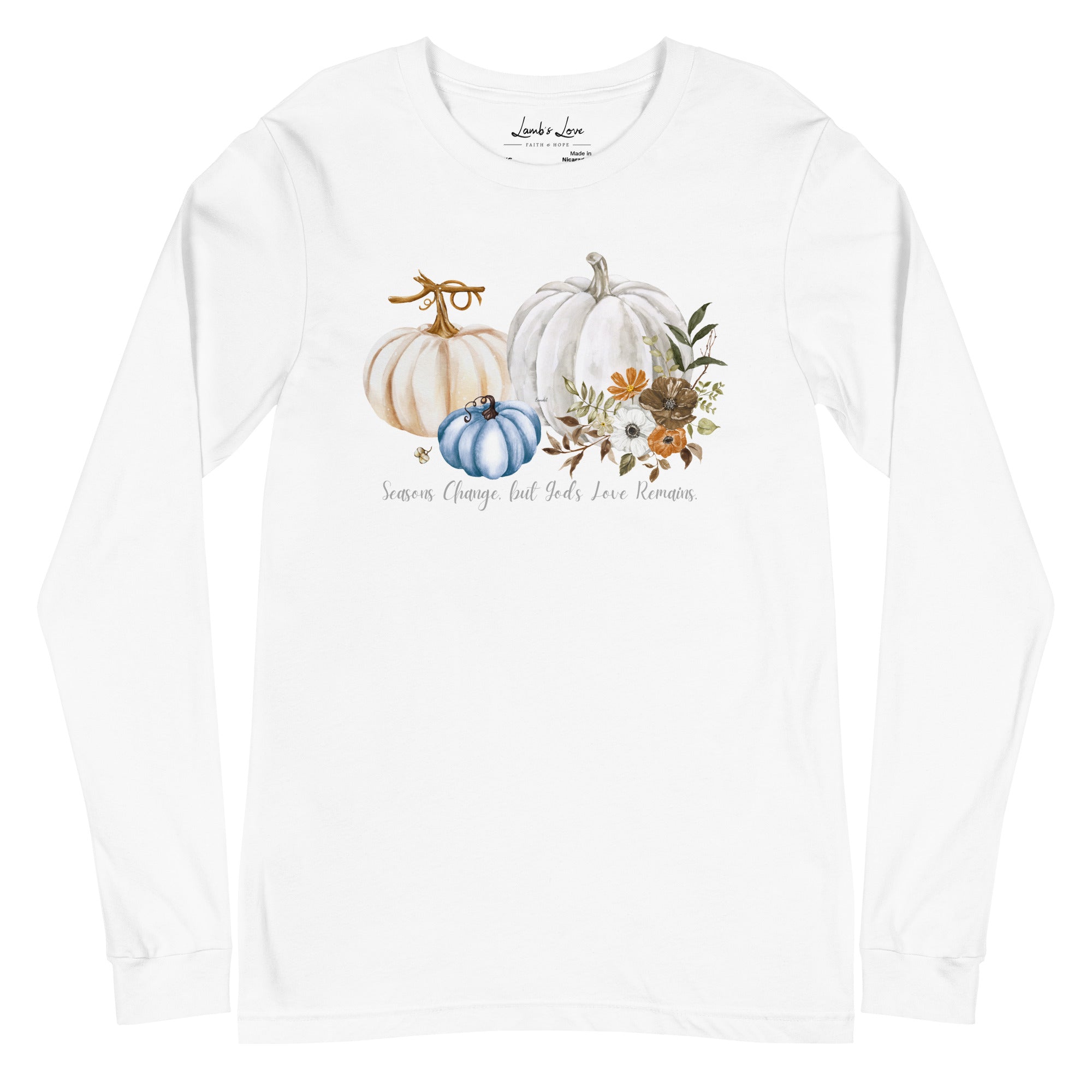 God's Love Remains, Women's Long Sleeve Tee - Lamb’s Love