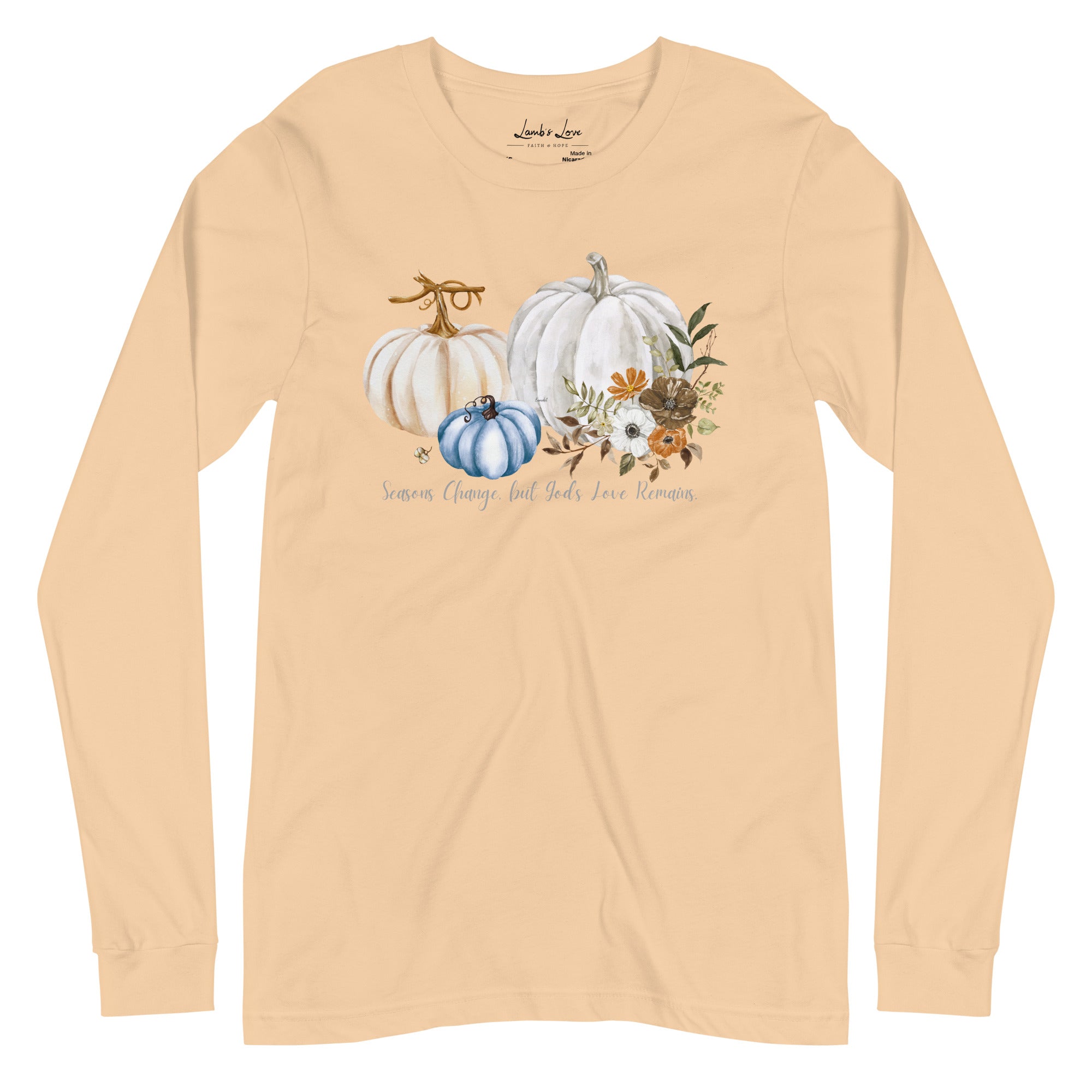 God's Love Remains, Women's Long Sleeve Tee - Lamb’s Love