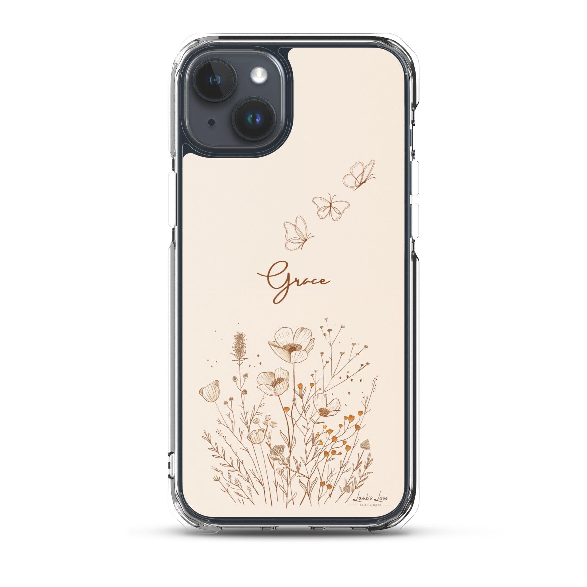 Grace, Clear-edge Case for iPhone - Lamb’s Love