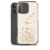 Grace, Clear - edge Case for iPhone - Lamb’s Love