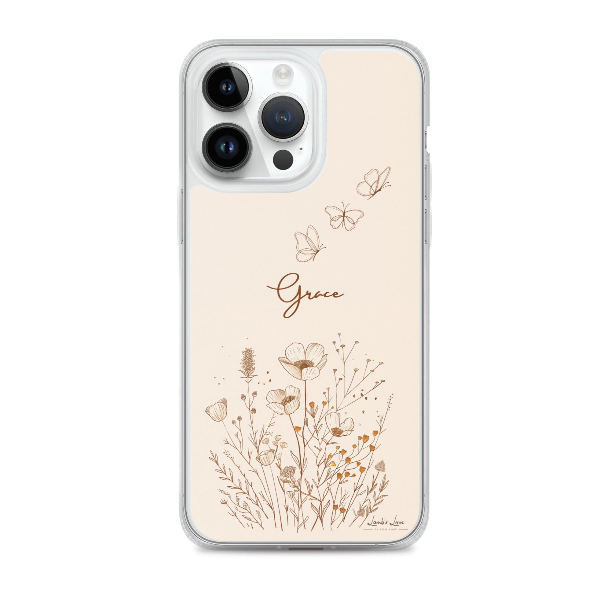 Grace, Clear-edge Case for iPhone - Lamb’s Love