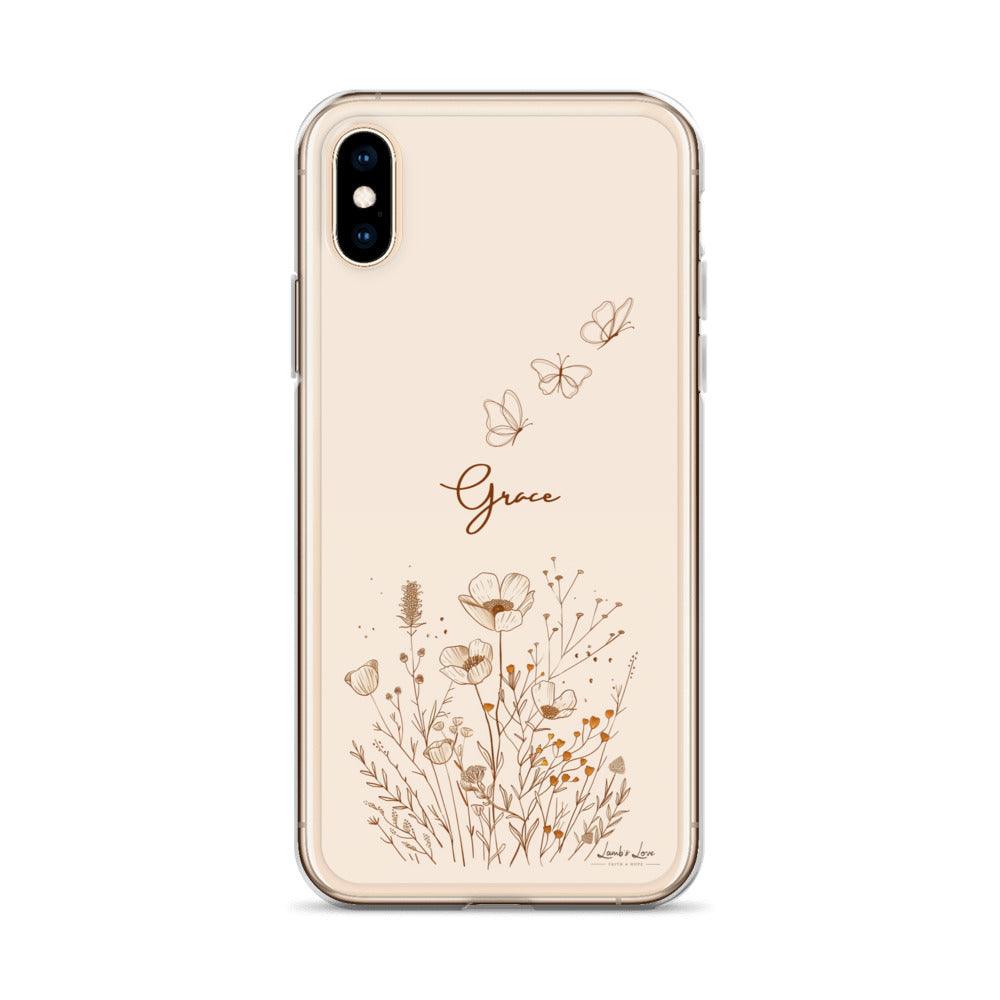 Grace, Clear-edge Case for iPhone - Lamb’s Love