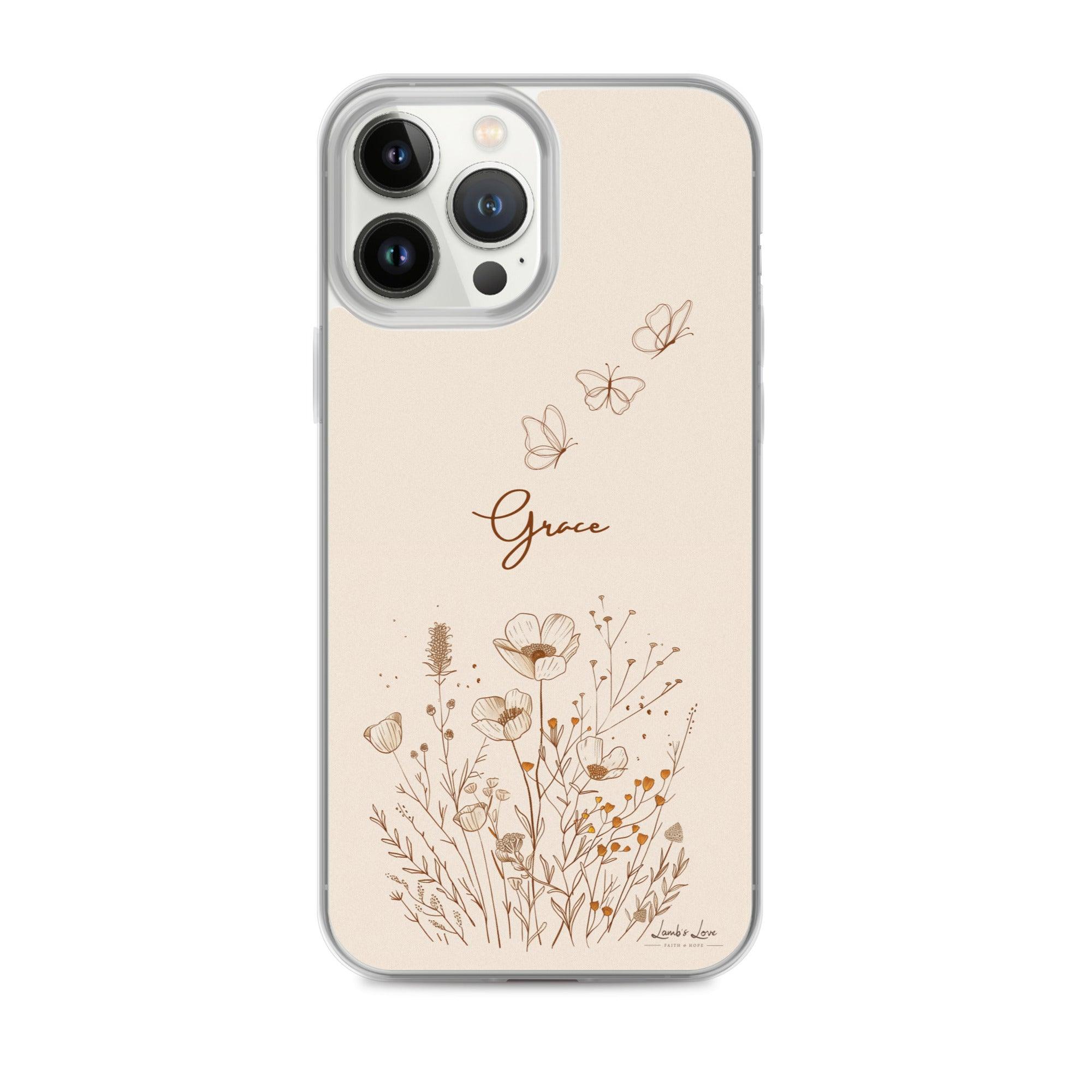 Grace, Clear-edge Case for iPhone - Lamb’s Love