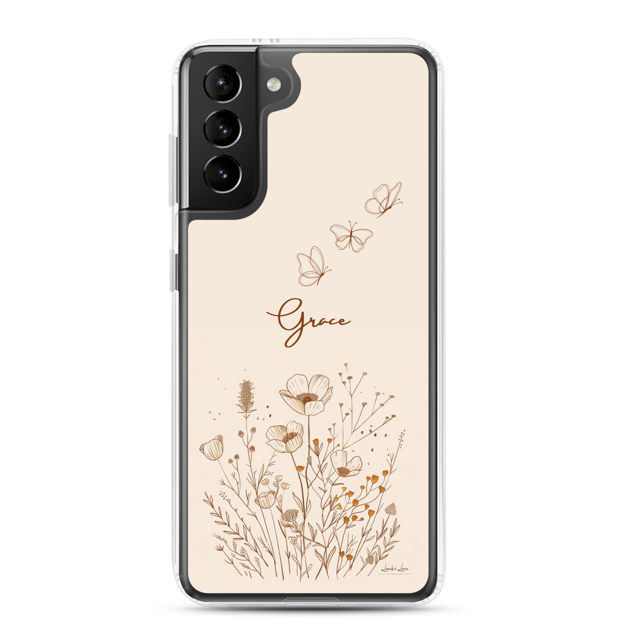 Grace, Clear-edge Case for Samsung - Lamb’s Love