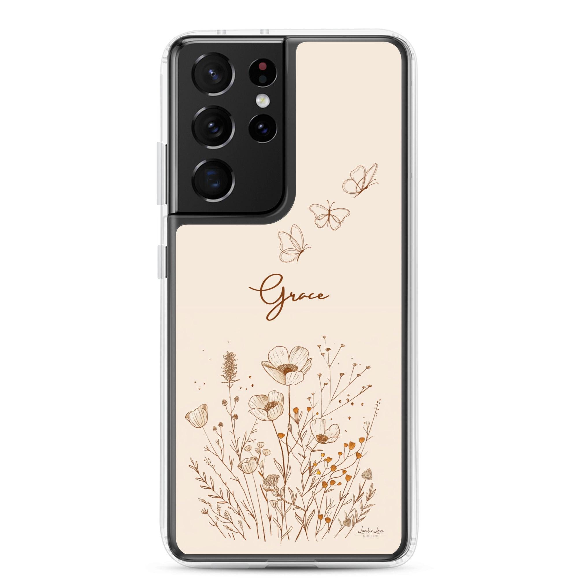 Grace, Clear-edge Case for Samsung - Lamb’s Love