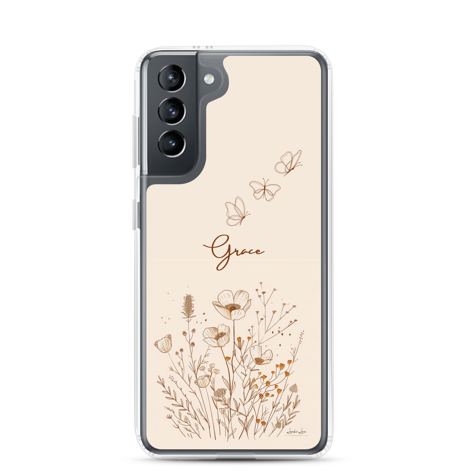 Grace, Clear-edge Case for Samsung - Lamb’s Love