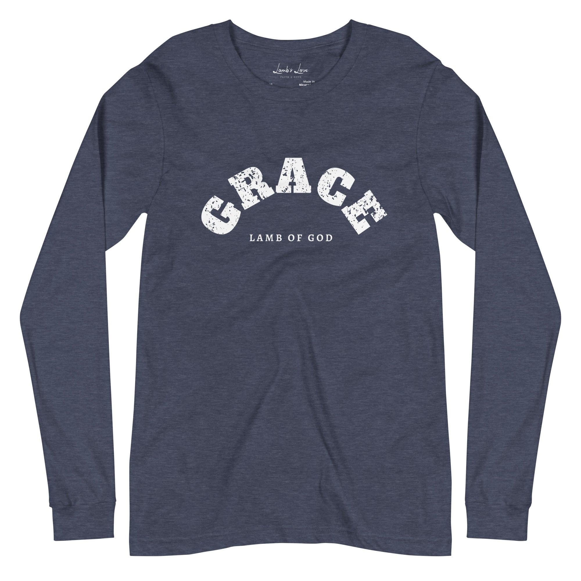 Grace Lamb of God, Women's Long Sleeve Tee - Lamb’s Love