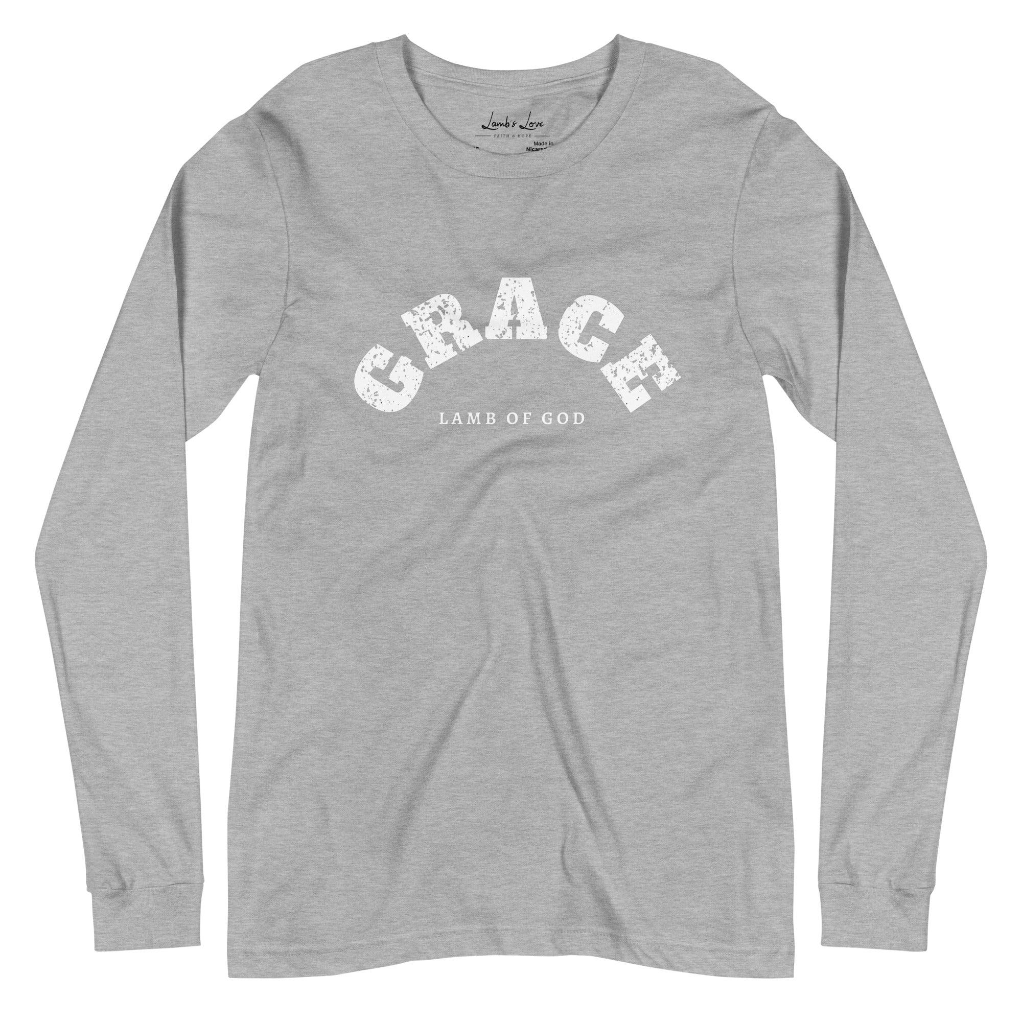 Grace Lamb of God, Women's Long Sleeve Tee - Lamb’s Love