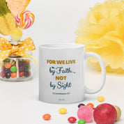 Grow in FAITH, White Interior Mug - Lamb’s Love