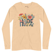 Grow in HOPE, Women's Long Sleeve Tee - Lamb’s Love