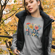 Grow in HOPE, Women's Long Sleeve Tee - Lamb’s Love