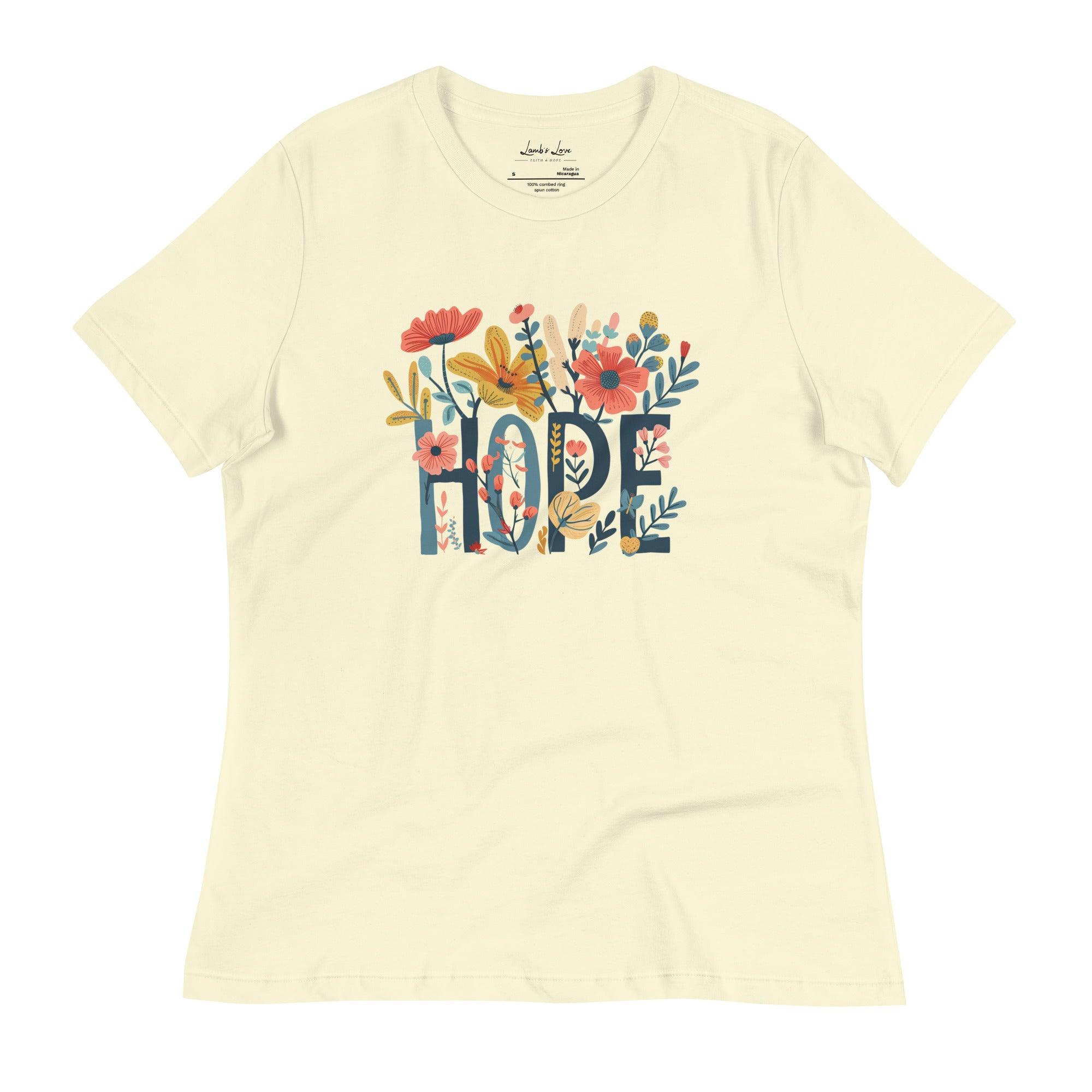 Grow in HOPE, Women's T-Shirt - Lamb’s Love