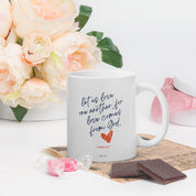 Grow in LOVE, White Interior Mug - Lamb’s Love