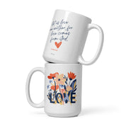 Grow in LOVE, White Interior Mug - Lamb’s Love