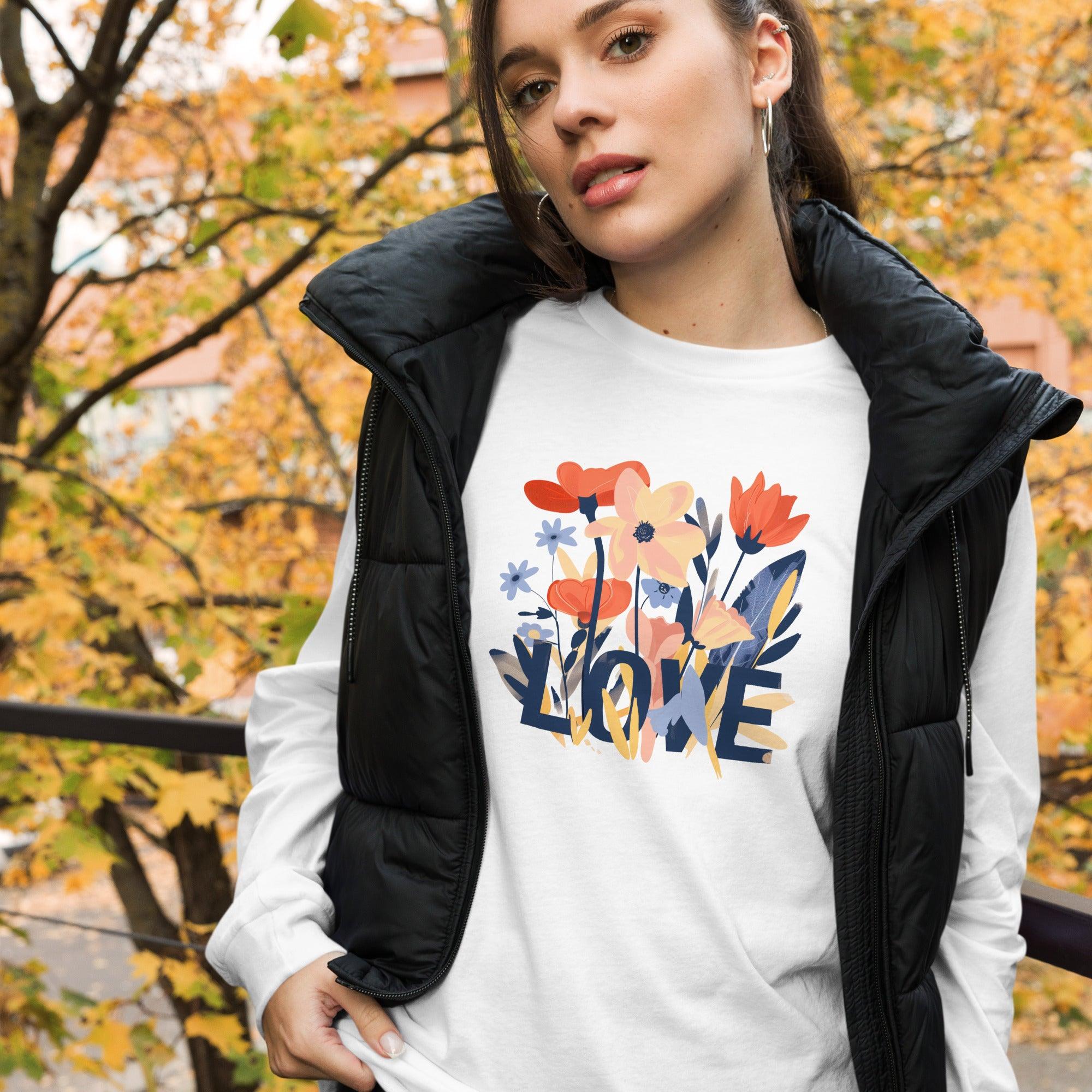 Grow in LOVE, Women's Long Sleeve Tee - Lamb’s Love