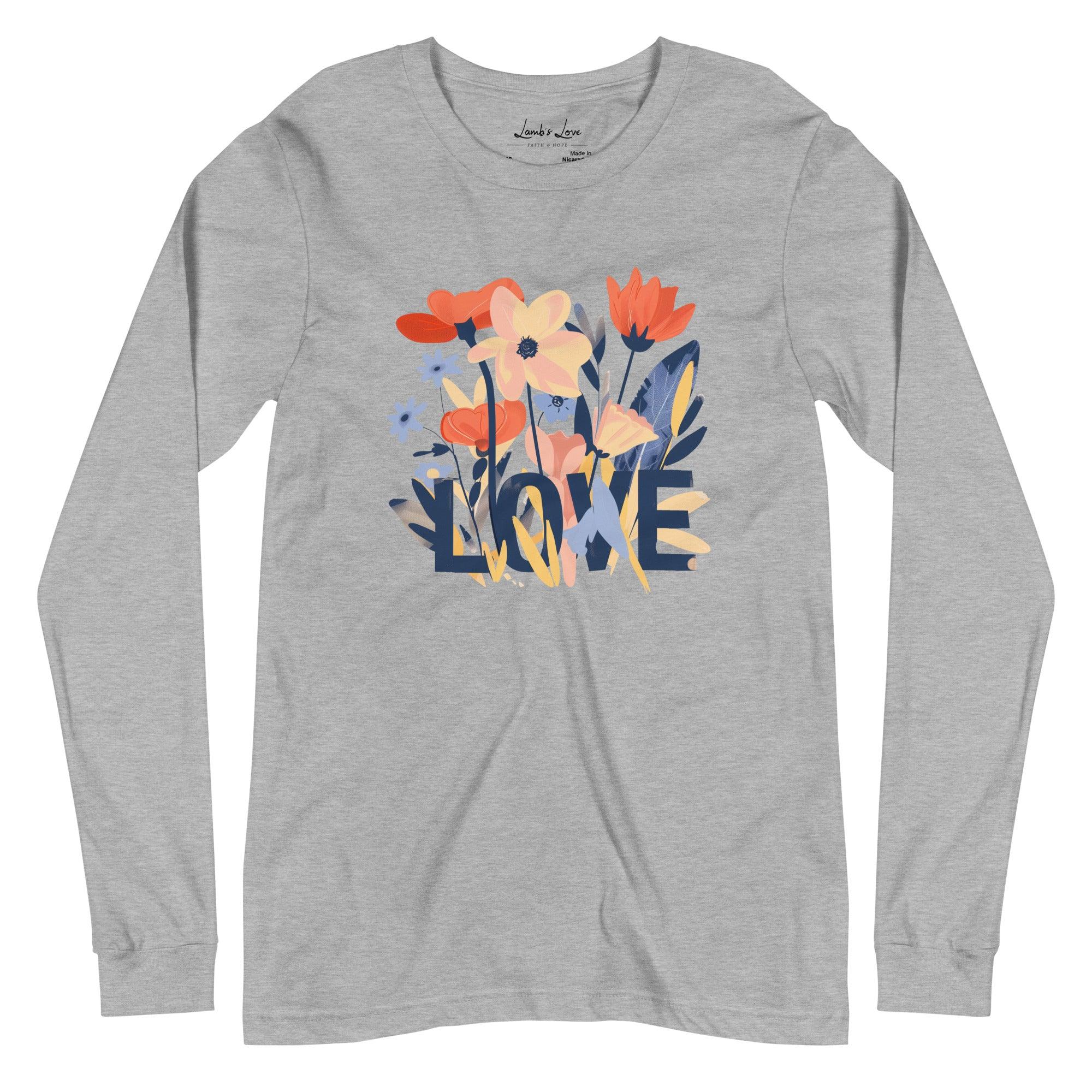 Grow in LOVE, Women's Long Sleeve Tee - Lamb’s Love