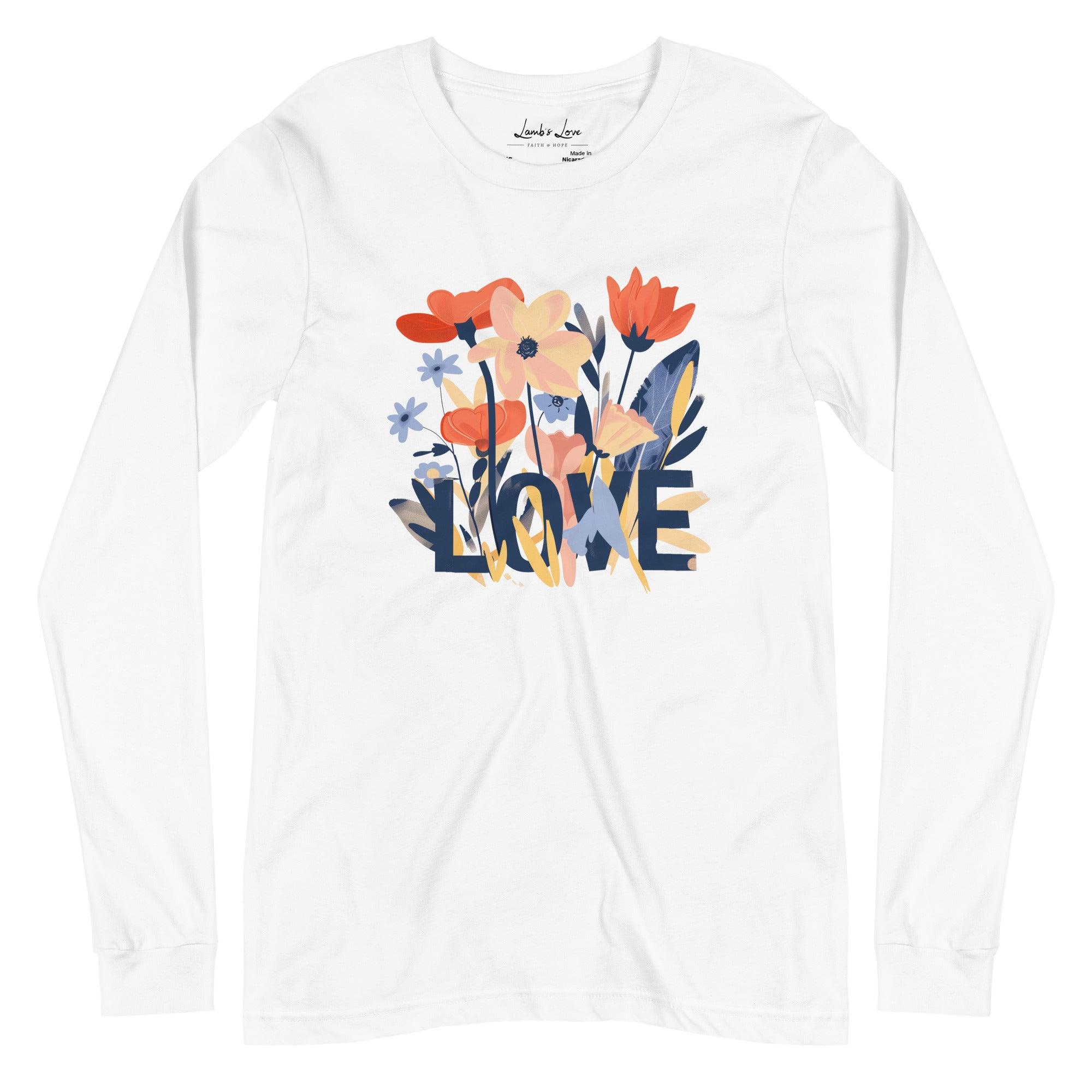 Grow in LOVE, Women's Long Sleeve Tee - Lamb’s Love