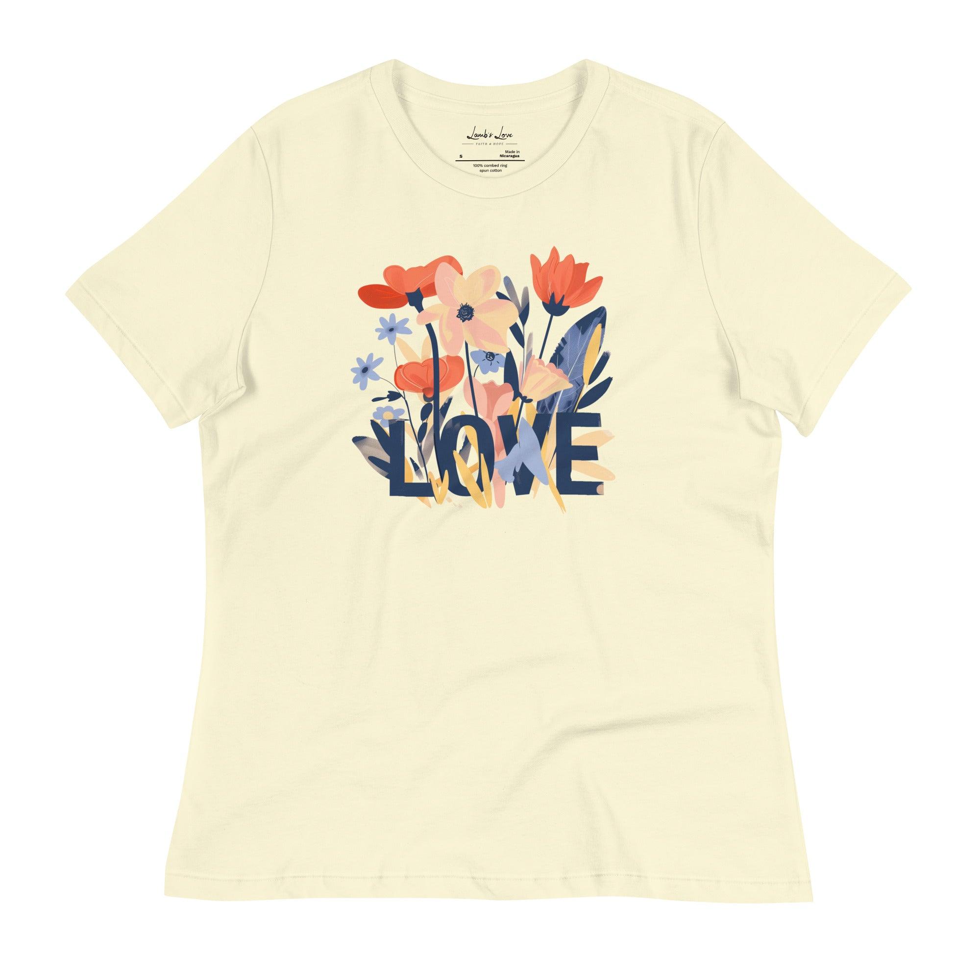 Grow in LOVE, Women's T-Shirt - Lamb’s Love