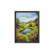 Growth in Summer, Framed Canvas - Lamb’s Love