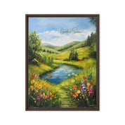 Growth in Summer, Framed Canvas - Lamb’s Love