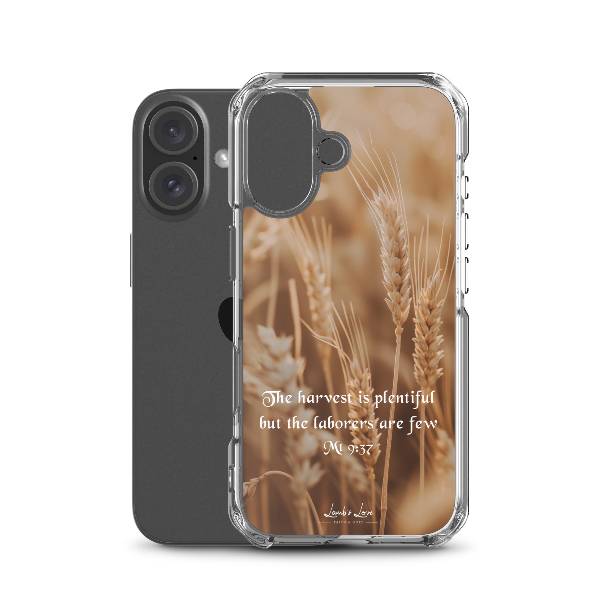 Harvest is Plentiful, Clear - edge Case for iPhone - Lamb’s Love