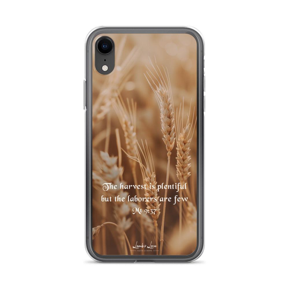 Harvest is Plentiful, Clear-edge Case for iPhone - Lamb’s Love