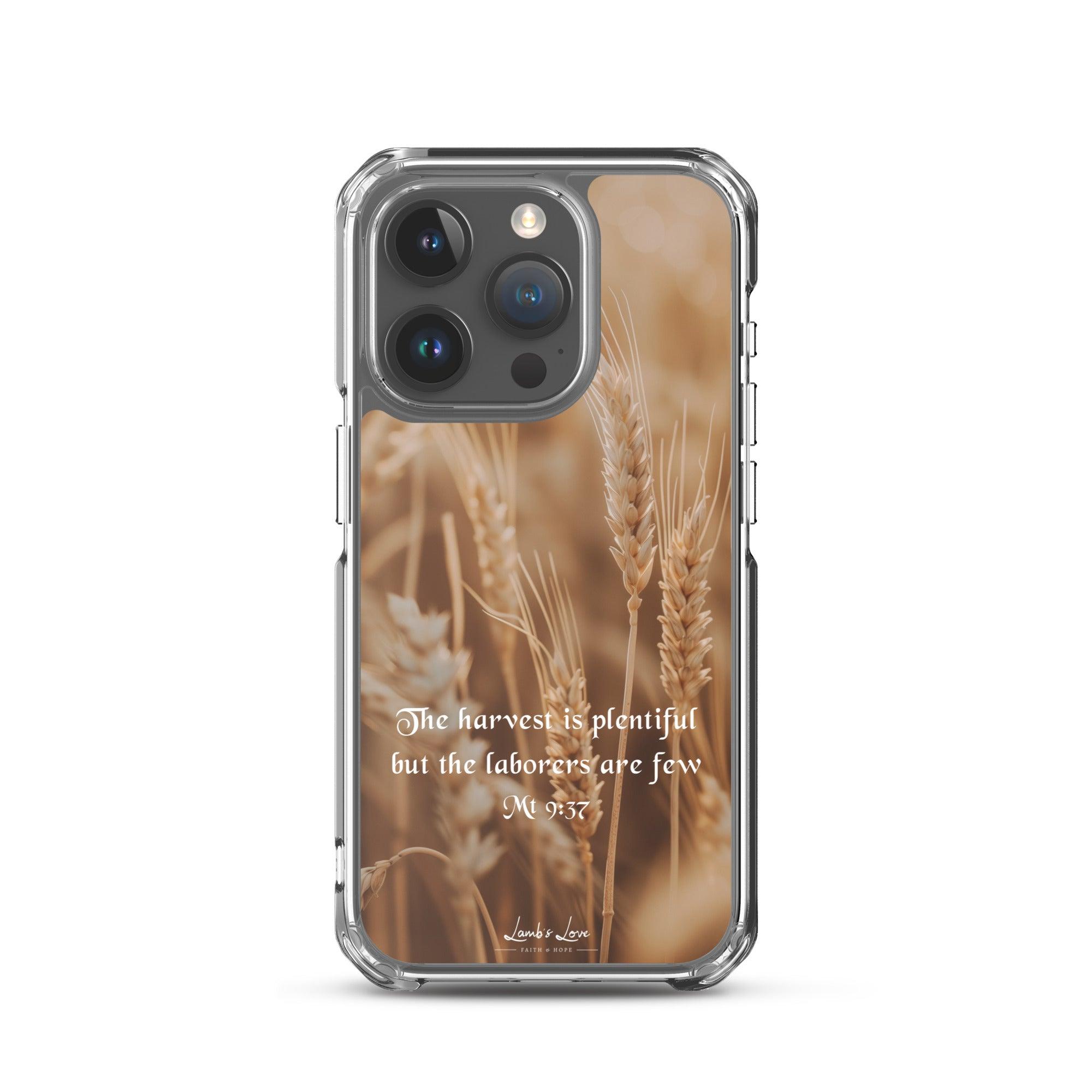 Harvest is Plentiful, Clear-edge Case for iPhone - Lamb’s Love